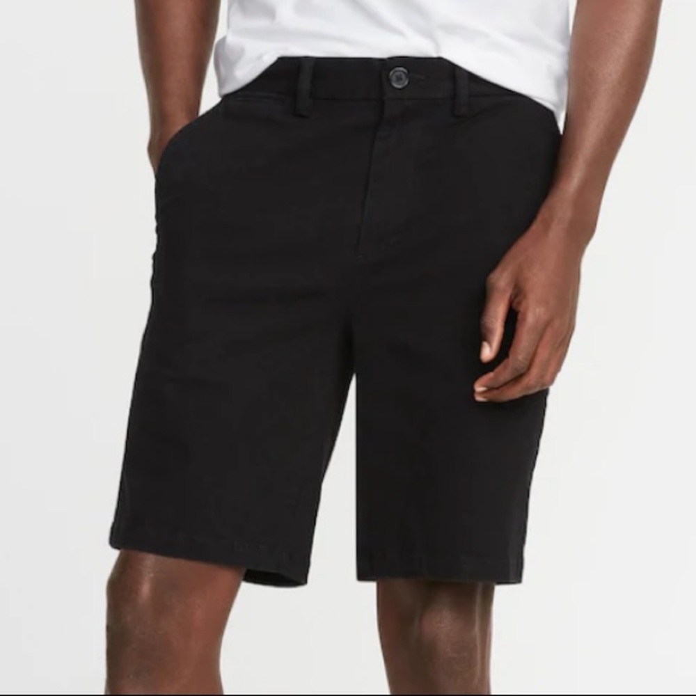 Old Navy Black Flat-Front Men's Shorts